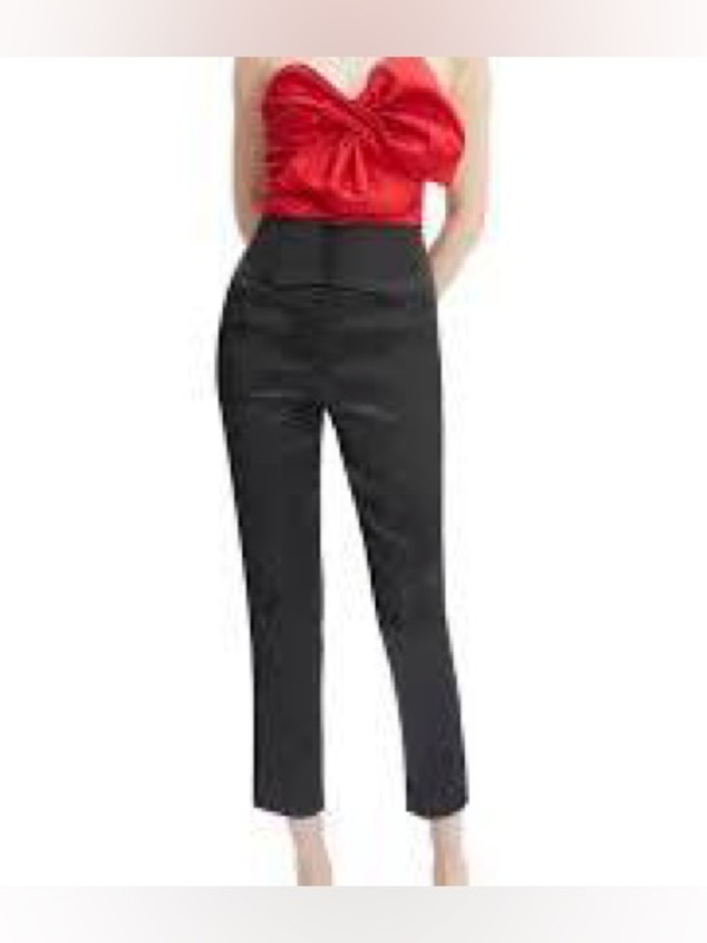 Bardot black satin corset pants M